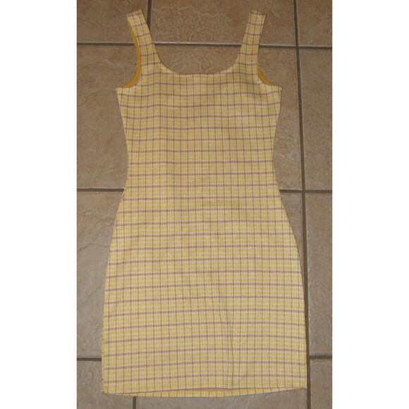 Plaid Sz XS Sleeveless Stretchy SUCH A CHARMER Bodycon Mini Dress MODCLOTH - Picture 5 of 6